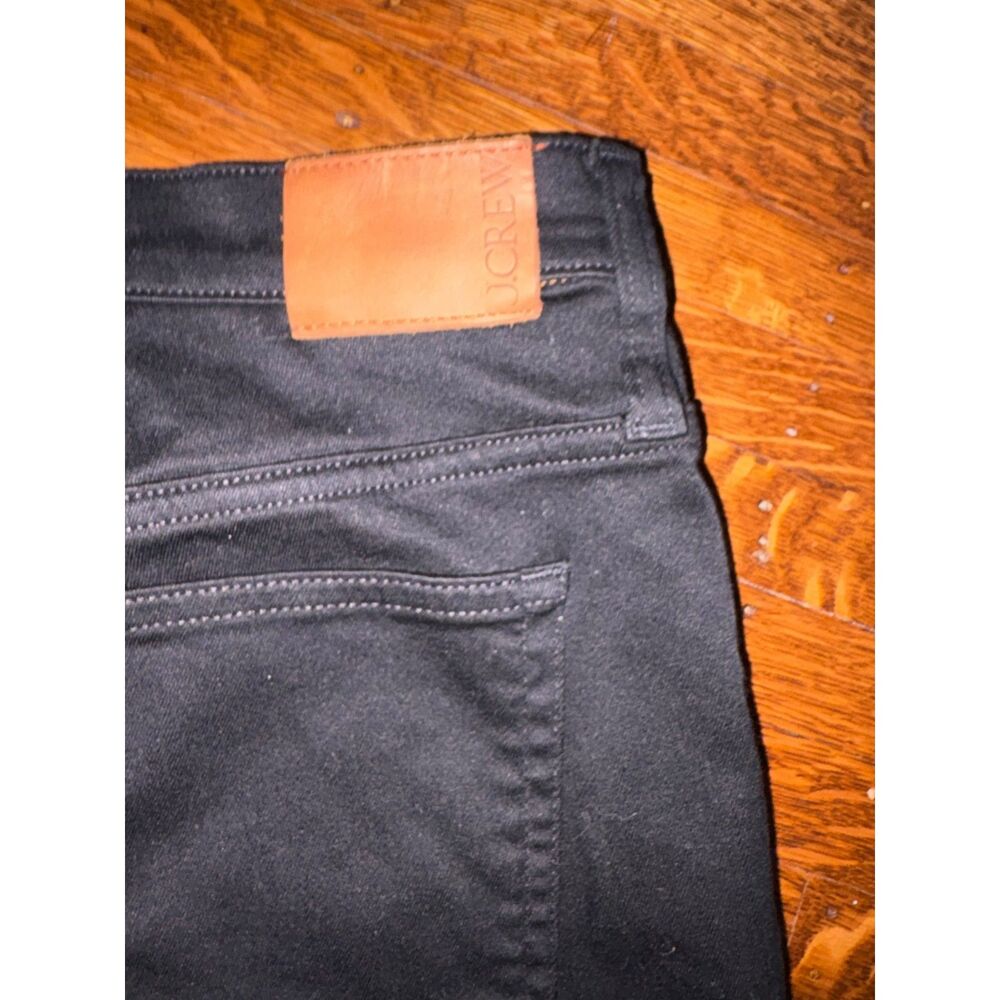 J.Crew 9-Inch Demi-Boot Crop Jeans Black Raw Hem Women’s Size 27 - Picture 3 of 5